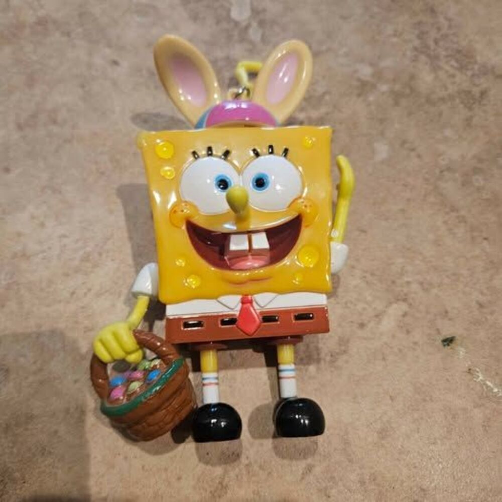 2004 SpongeBob Easter Bunny Keychain